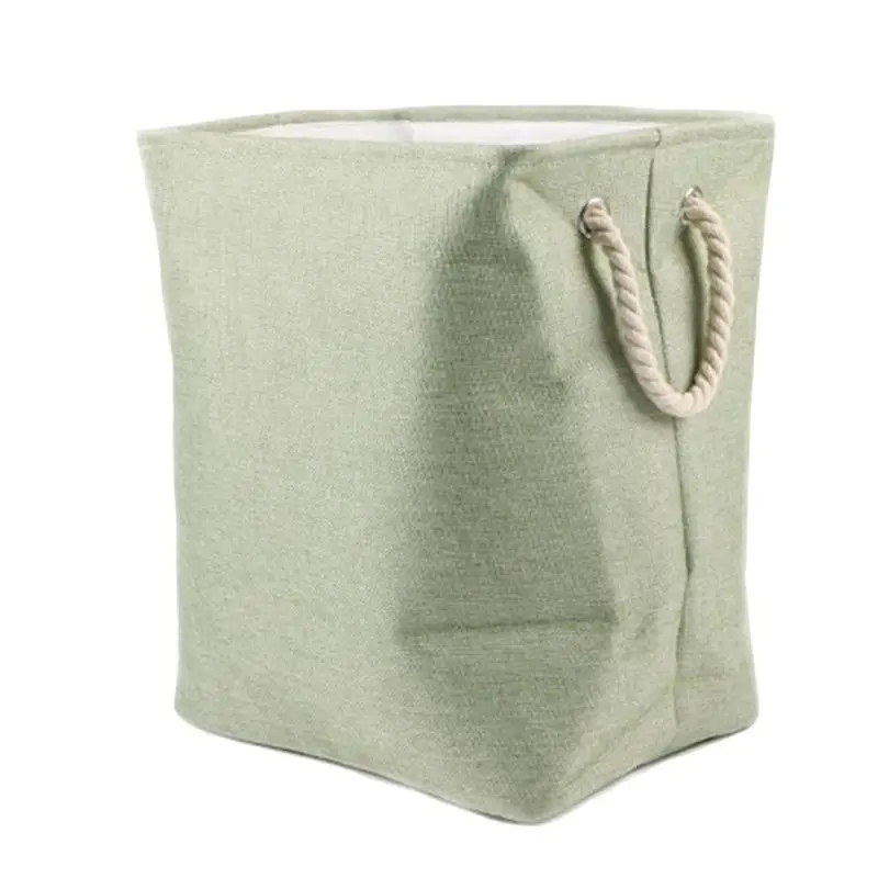 Складная корзина для белья, корзина для одежды, складной пылезащитный моющий хранилище ведер мешок(зеленый