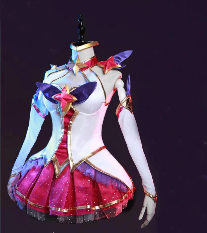 Лидер продаж игровой костюм для косплея LOL Star Guardian Magic girl 9 хвостая лиса Ahri полный