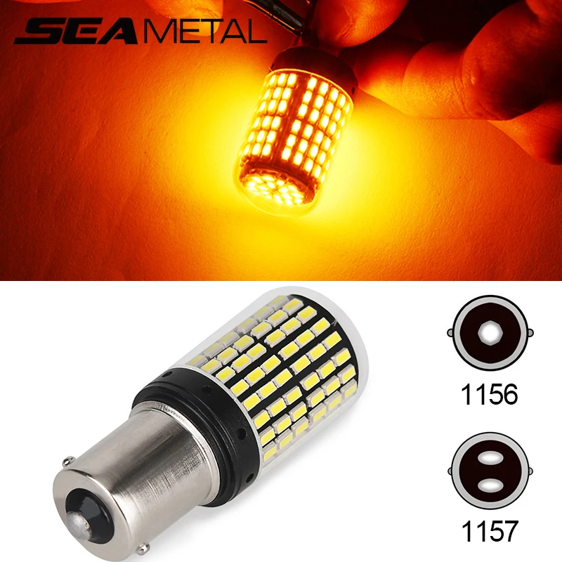 

BA15S 1156 BA15D 1157 12V 21W Car LED 3014 144SMD Led Bulbs Canbus No Error Brake Lamp For Auto Turn Signal Lamps Reverse Lights
