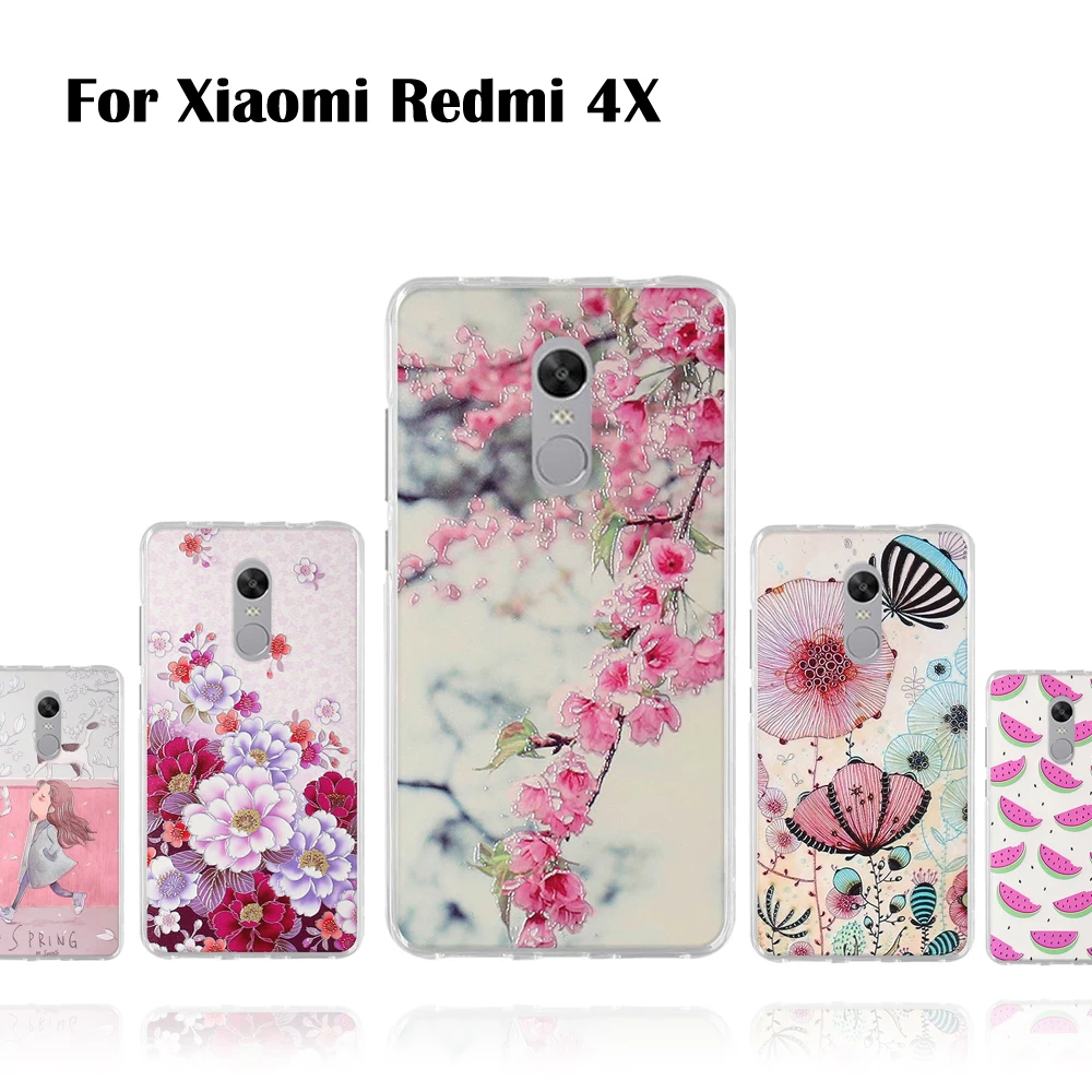 Чехол для Xiaomi Redmi 4X мягкий силиконовый чехол телефона из ТПУ 4X4X5 0 &quot Сумка с