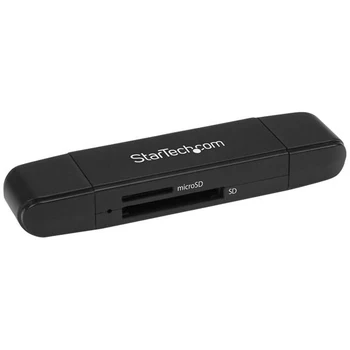 

StarTech.com USB 3.0 Memory Card Reader/Writer for SD and microSD Cards - USB-C and USB-A, MMC,MicroSD (TransFlash),MicroSDHC,Mi