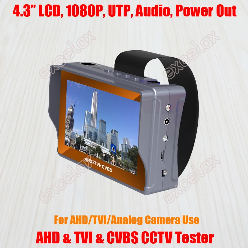 4," lcd 1080 P AHD TVI CVI CVBS Аналоговый тестер систем Скрытого видеонаблюдения с дисплеем PTZ Аудио Видео DC 5 V 12 V Out RJ45 UTP кабель тестовый перезаряжаемый