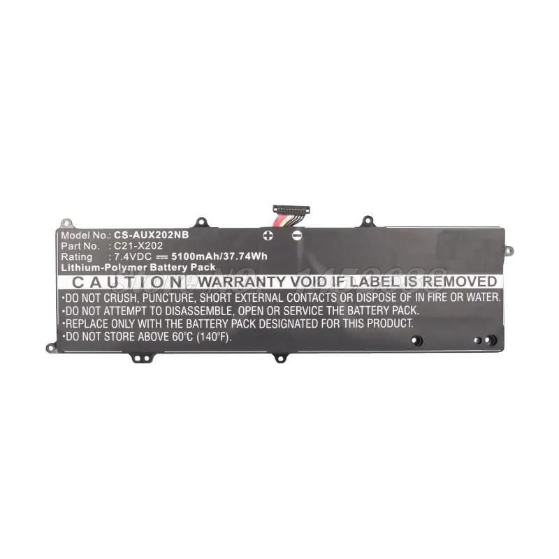 C21-X202 Laptop battery for ASUS S200LI236 for VivoBook X201 X202E-CT006H S200 X201E S200L3217E S200E X201E Series ARM X202E-3E