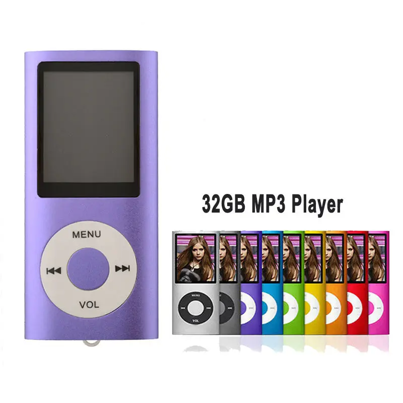 4-Й настоящее 32 ГБ Тонкий 1.8 &quotLCD MP3 плеера fm-радио видео | Электроника