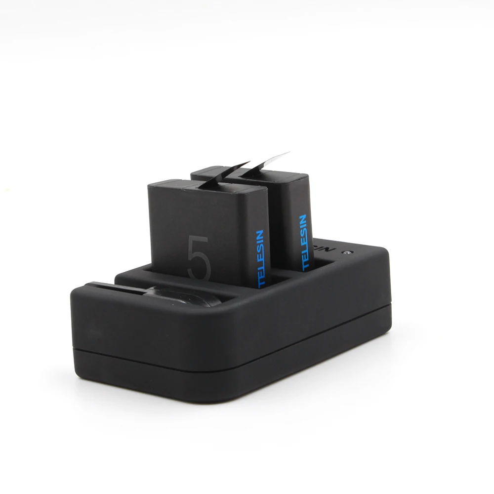 Универсальное зарядное устройство TELESIN 3 канала USB слота Wi Fi дистанционное