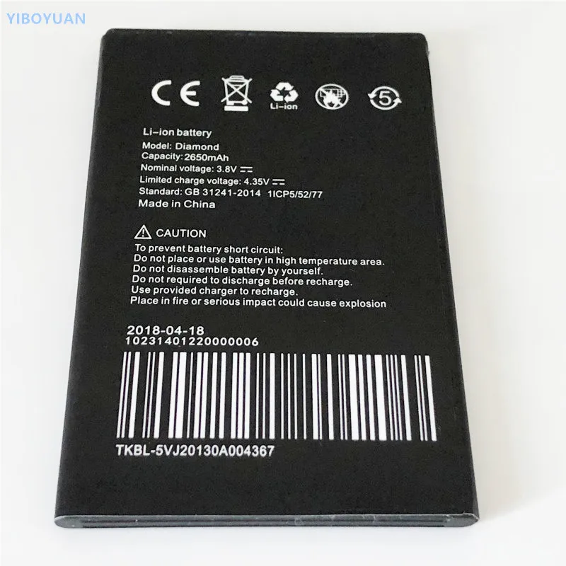 

3.8V 2650mAh For UMI Diamond X Battery