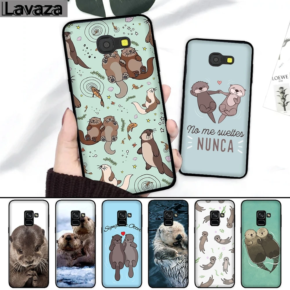 

Lavaza Animal Cute Baby Otter Pattern Silicone Case for Samsung A3 A5 2016 2017 A6 Plus A7 A8 A9 J6 2018