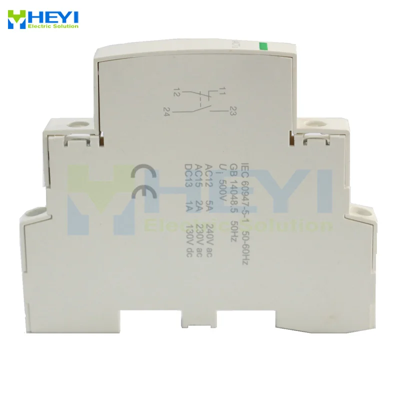 

contactor electrical equipment WCTs Signal contacts to indicate the house hold contact "on" or "off" state