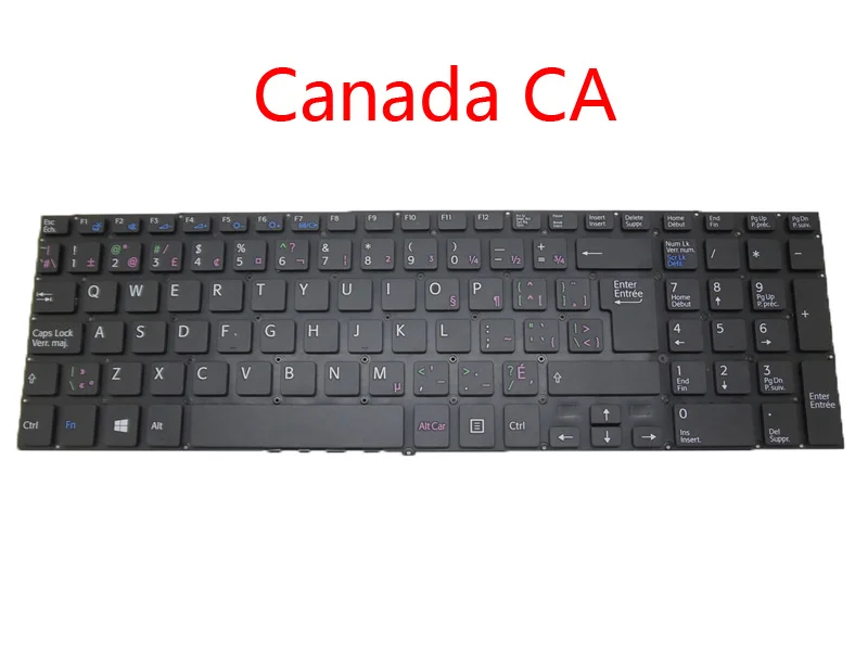 Клавиатура для ноутбука Sony для VAIO SVF152 SVF153 149239611BG Bulgaria BG 149239521US США Канада CA cоединенное Королевство Великобритания