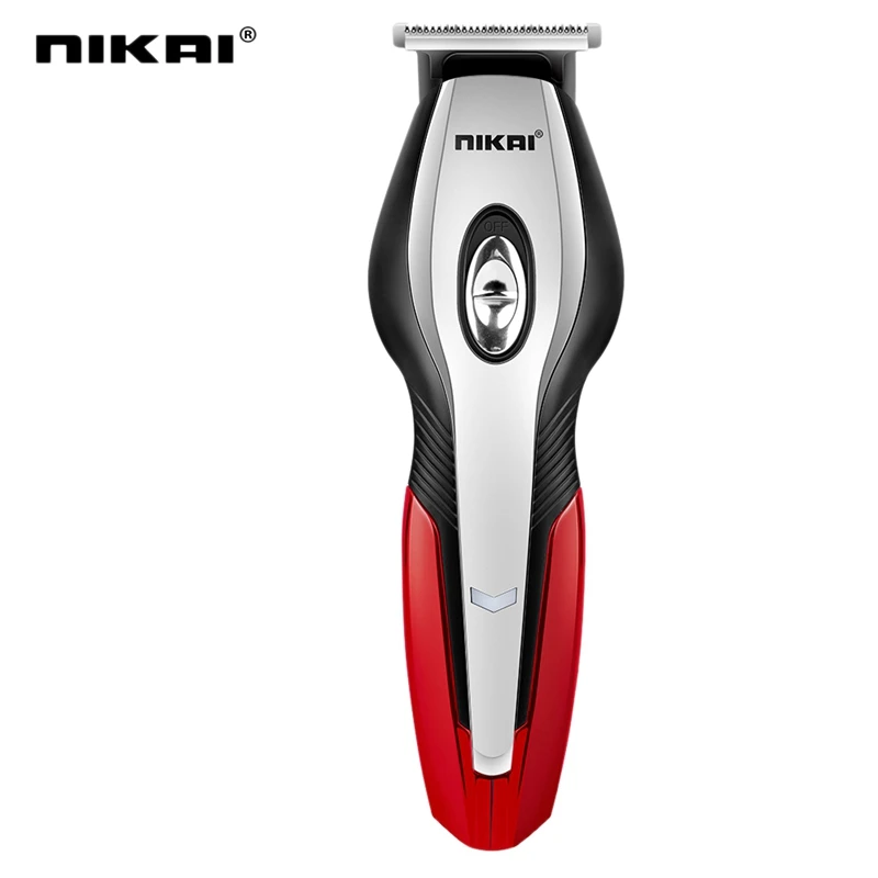 Red Nikai Usb перезаряжаемая электробритва электрические ножницы бритвы уход за лицом для мужчин триммер для бороды костюм - Цвет: Red