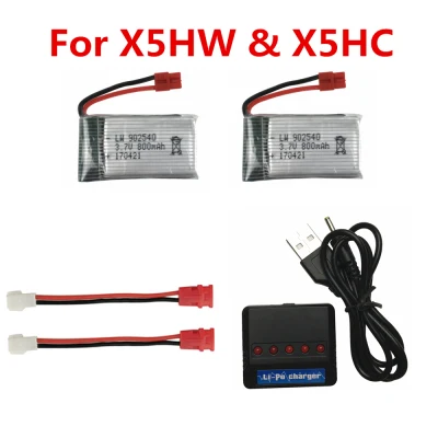 3,7 V 800 мА/ч, 25C Батарея для SYMA X5 X5C X5S X5SW X5HW X5HC X5UC X5UW для радиоуправляемого дрона квадрокоптера запасные Бетти Запчасти 3,7 v 902540#4 - Цвет: Черный