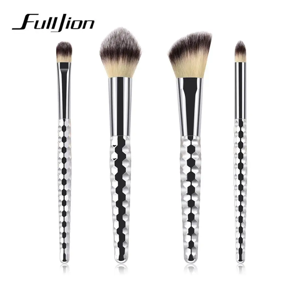 Fulljion 4/6/8 шт./наборы кистей для макияжа набор помады Maquillaje Косметика Кисть для нанесения основы под макияж для лица порошок тени для век Pennelli