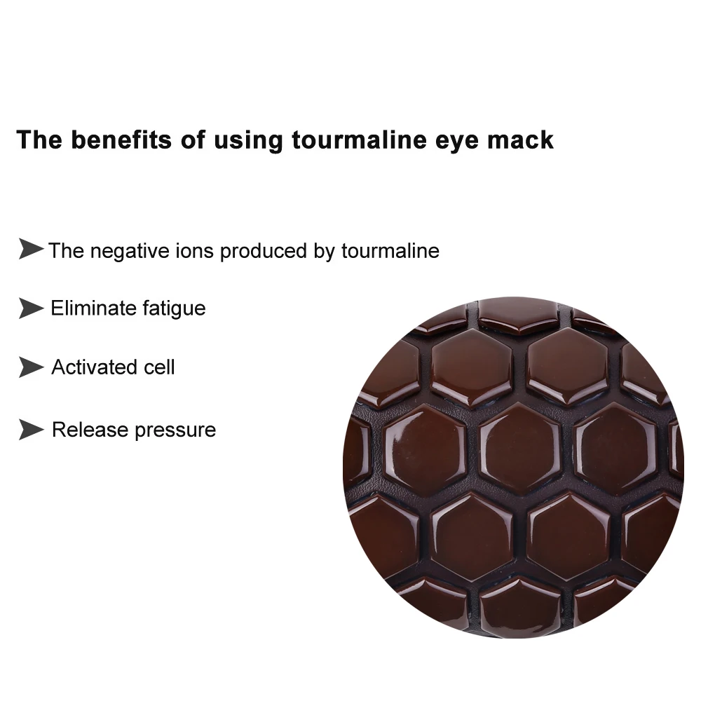 Уход за глазами турмалин для магнитной терапии Анти-усталость массажер для глаз сон/путешествия повязка на глаза тени для глаз маска повязки на глаза