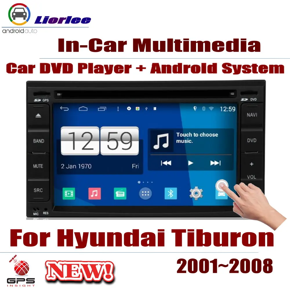 Auto Dvd Player Gps Navigation For Hyundai Tiburon 2001 2008 Car Android Multimedia System Hd Screen Radio Stereo Head Unit