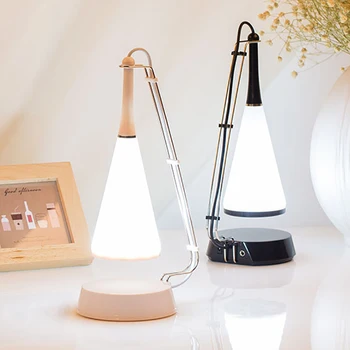 

Bluetooth Speaker Bulbs Table Lamp USB Stepless Dimming LED Desk Light Bedside Lamp Auto Sensor Desk Projector Lamp Night Light