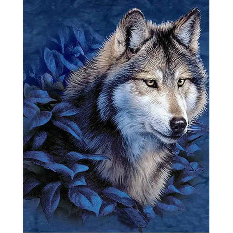 

Diamond embroidery Wolves full square rhinestone puzzle diy 5d diamond painting cross stitch crystal diamond mosaic wolf pattern
