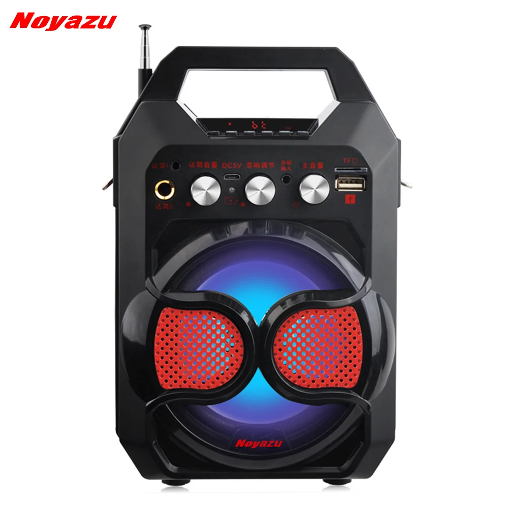 

Noyazu K88 High Power Bluetooth Loudspeaker Wireless Microphone Amplifier Portable Speaker Support TF Card USB Play Column