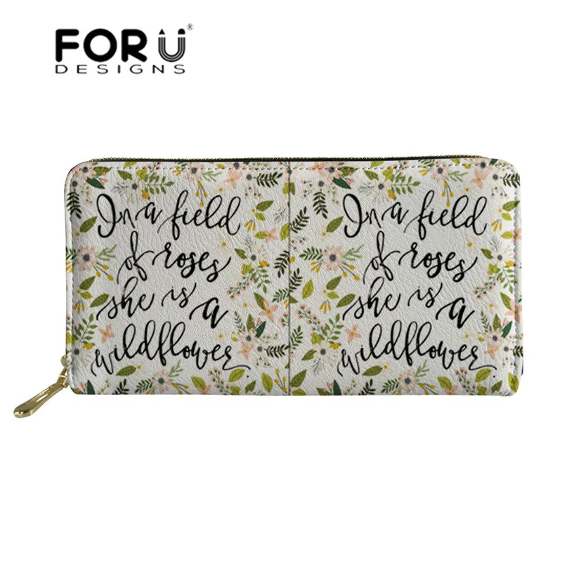 FORUDESIGNS/кожаный бумажник, Женский кошелек, расцветка, румяна, принт, минималистичный кошелек, держатель для карт, сумочка-клатч для девочек, кошелек для монет