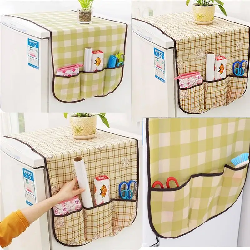 Простой многофункциональный пылезащитный чехол для холодильника Органайзер сумка для хранения, для дома