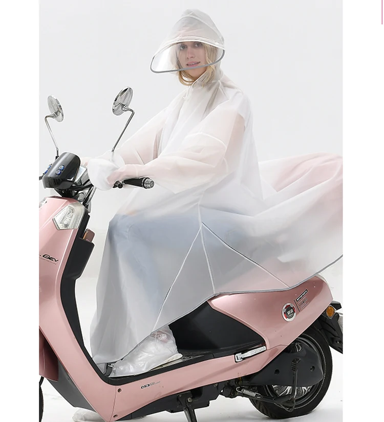 Only Jime Hooded Motorcycle Raincoat Woman Bicycle Waterproof Ladies Mountaineering Rain Coat Environmental Creative Female
