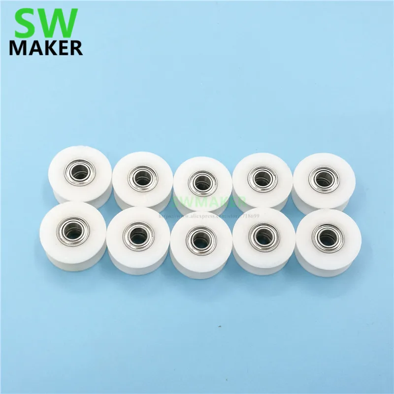 A Funssor Delrin Smooth Idler Pulley Wheel Kit Cnc Reprap 3d Printers
