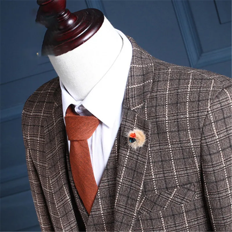 RUELK Brown Formal Men Suit Slim Fit Mens Suits Bespoke Groom Tuxedo Blazer for Wedding Prom Jacket Pants with Vest 3Pcs Blazer RUELK Brown Formal Men Suit Slim Fit Mens Suits Bespoke Groom Tuxedo Blazer for Wedding Prom Jacket Pants with Vest 3Pcs Blazer