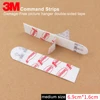 3M Command Removable Adhesive Utility wall strips Refill Adhesive tape,Plastic, White,medium size 6.9cm*1.6cm ► Photo 2/6