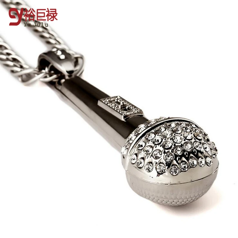 Хип хоп классические ювелирные изделия AA Стразы ожерелье круглый стерео