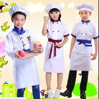 

children Kindergarten game cosplay costume School Game Costume kids chef uniform child kitchen Cooking wear Clothing