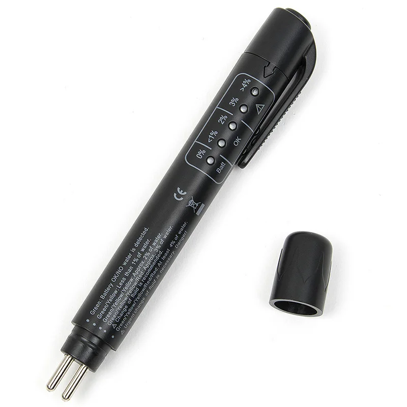 1PC Black Brake Fluid Tester Pen 5 Leds Auto Car Diagnostic Tool Test