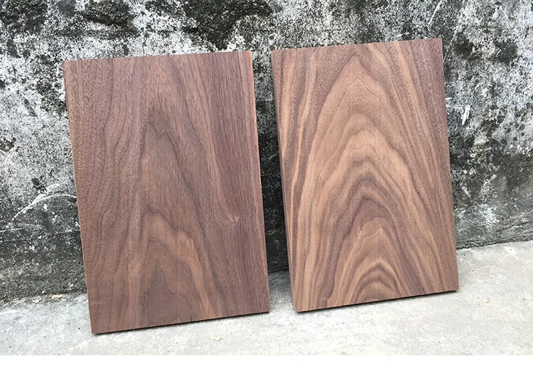 1 pieza negro nogal madera en blanco bloques fruta Pizza tabla de cortar teclado DIY en blanco