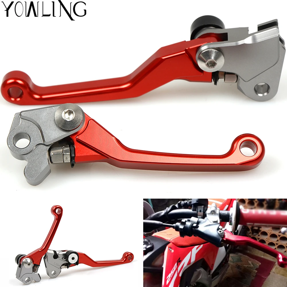 

Red CNC Pivot Brake Clutch Levers for Honda CRF 250R 450R CRF250R CRF450R 2004-2006 CRF 250X 450X CRF250X CRF450X 2005-2016