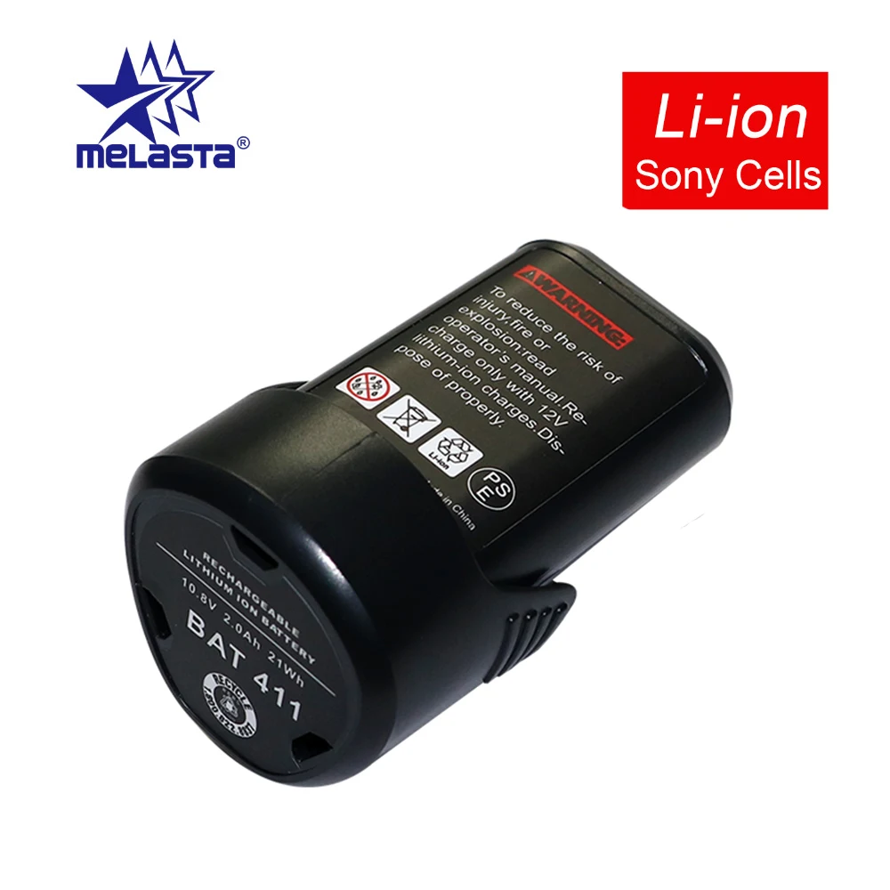 Melasta BAT411 Мощность инструменты Батарея для Bosch 10,8 V 2000 mAh Li-Ion дрель 2 607 336 013, 2 607 336 014, 2 607 336 333 2.0Ah литий-ионный
