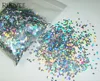 50Gram Laser Holographic Silver 2MM Chunky Rhombus Nail Glitter Diamond-Shape Sequin Paillette Spangle for DIY Manicure Art Deco 1