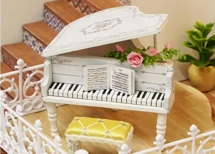 DIY Каса де boneca Кукольный дом Каса миниатюрная комнатная коробка ручной работы 3D миниатюрный кукольный домик деревянный дом игрушки poppenhuis speelhuis