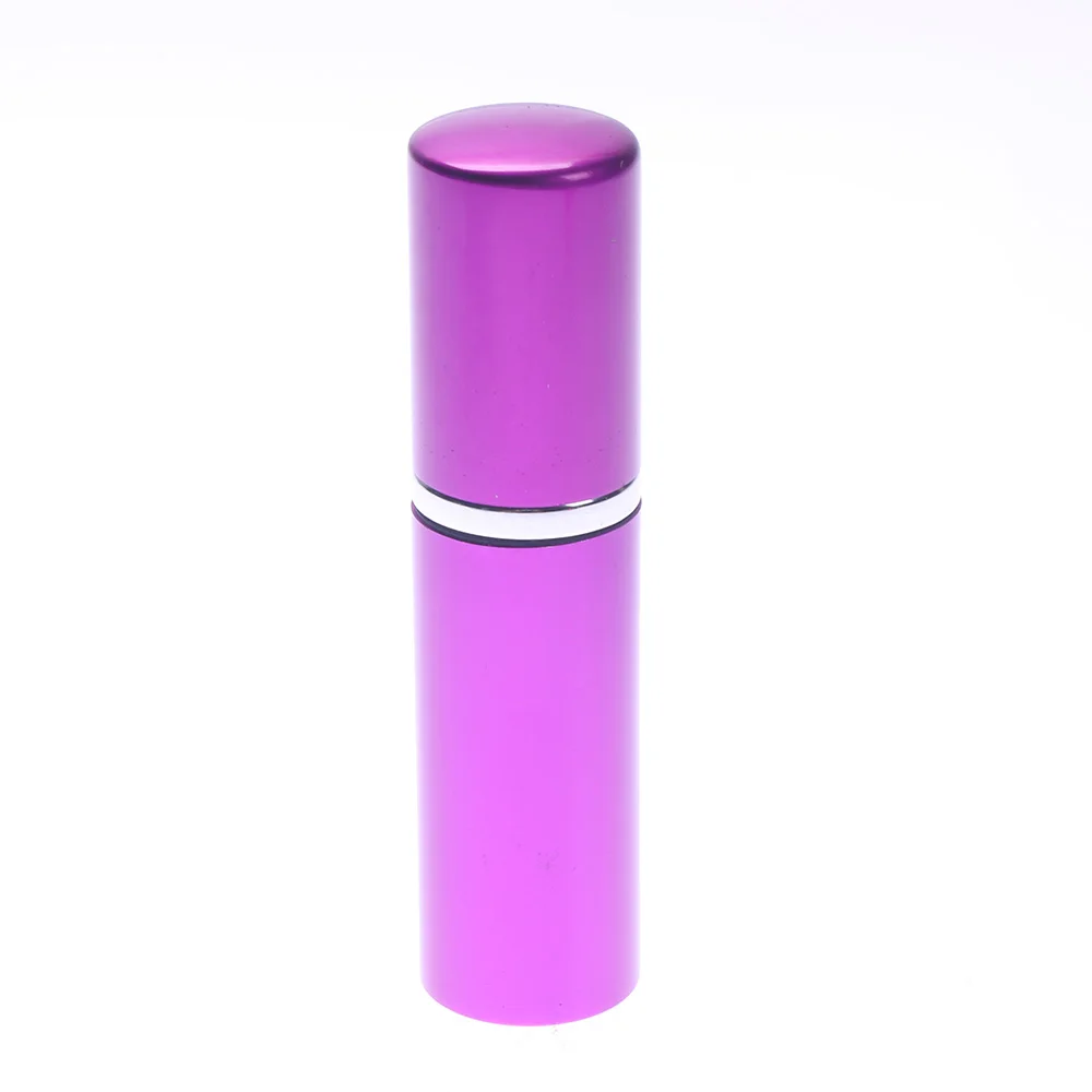 purple 10 мл флаконы с распылителем для духов, насос для путешествий, повторное использование, перезаряжаемая портативная многоразовая бутылка с металлическим блеском, горячая Прямая поставка - Цвет: purple