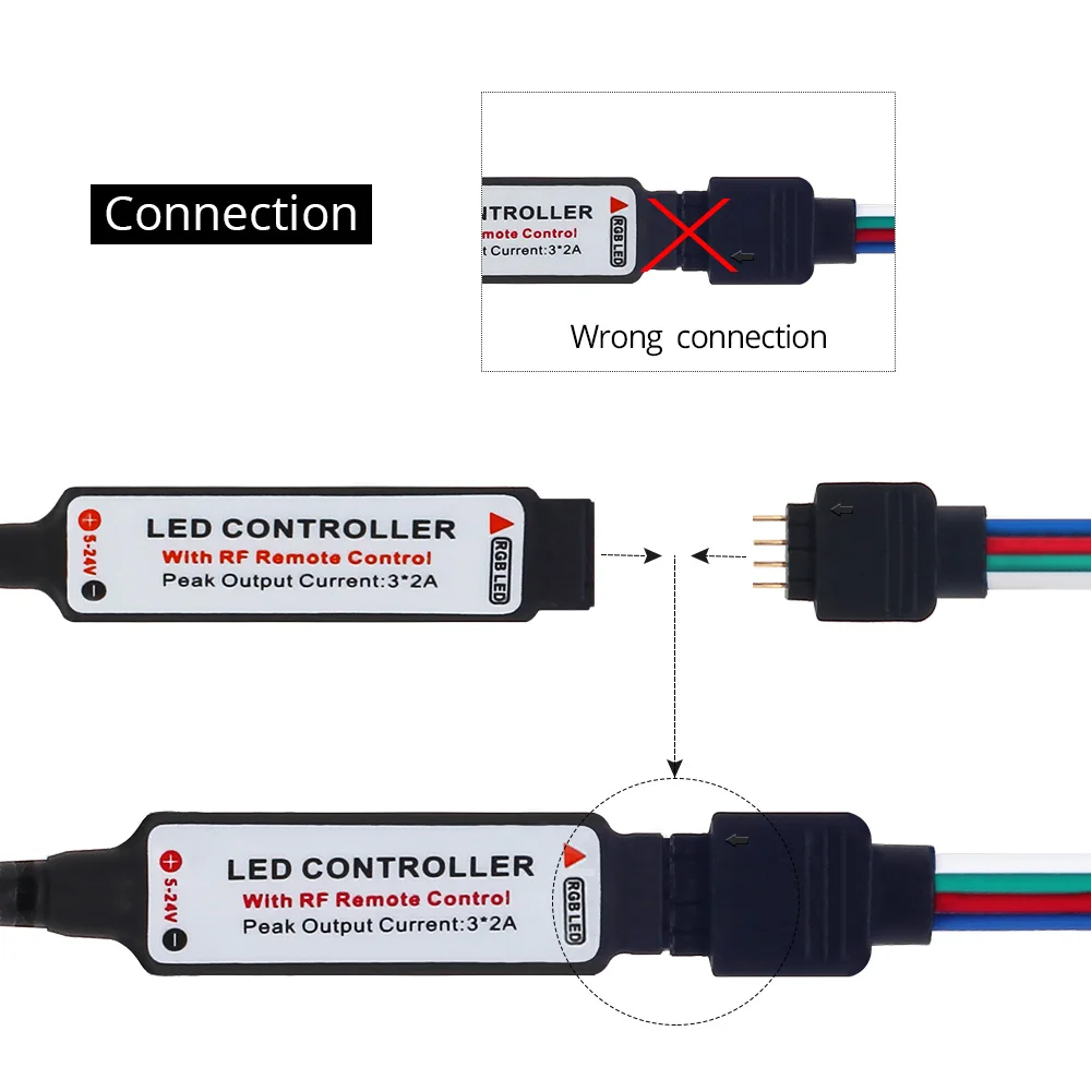 DC 12 В RGB 5050 Светодиодная лента для Светодиодный чехол для ПК компьютера SATA rgb лента 1 м 2 м, 17Key RF SATA светодиодный контроллер гибкий светильник