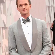 Нил Патрик Харрис Оскар серый смокинг шаль нагрудный джентльменский костюм 2 шт. мужские свадебные выпускные костюмы знаменитостей Блейзер terno masculino