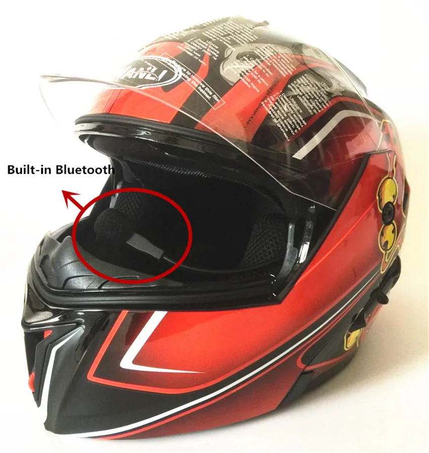 Горячая moto casco флип-ап унисекс-взрослый Полнолицевой шлем-стиль модульный мото rcycle шлем с bluetooth