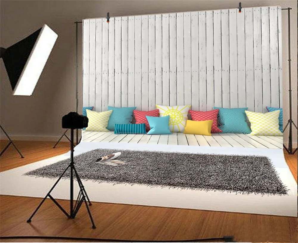 Laeacco Wooden Board Floor Pillow Photography Backgrounds Customized Photographic Backdrops For Photo Studio Laeacco Wooden Board Floor Pillow Photography Backgrounds Customized Photographic Backdrops For Photo Studio