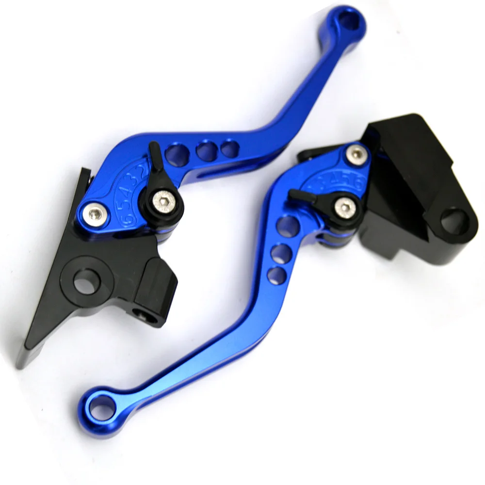 Короткие и длинные для Honda VFR 800 VFR800 1998 1999 2000 2001 Аксессуары для мотоциклов ЧПУ Рычаги Тормозная система сцепления - Цвет: Short-Blue