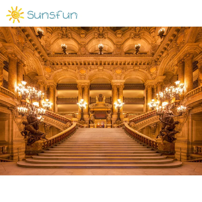 Sunsfun 7x5ft Прихожая лестница большие входные ступеньки свечи пользовательские фото фон виниловый 220 см x 150 см