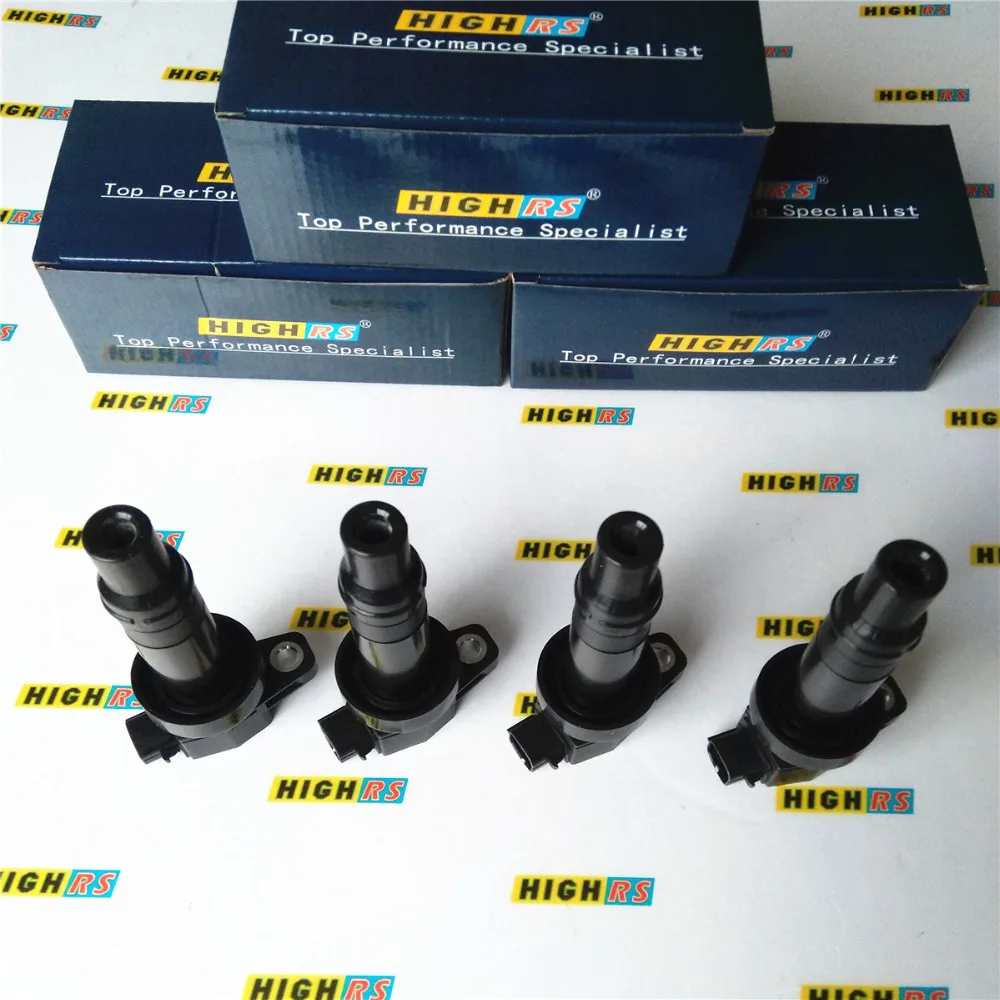 4x Ignition Coils for Hyundai Accent i20 i30 Kia Cerato Rio Soul Cee/'d G4FA G4FC
