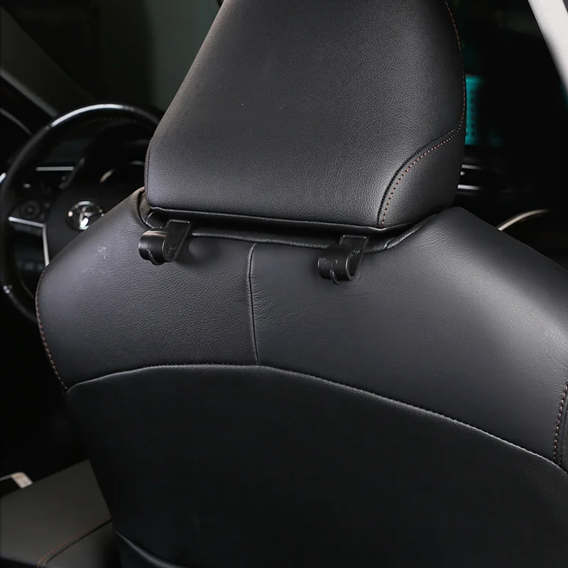 Для Toyota Corolla Camry Avensis Yaris Chr Rav4 Auris Hilux Prius Fortuner Verso Vitz крючок для автомобильного сиденья вешалка интерьерная аксессуары - Название цвета: BLACK