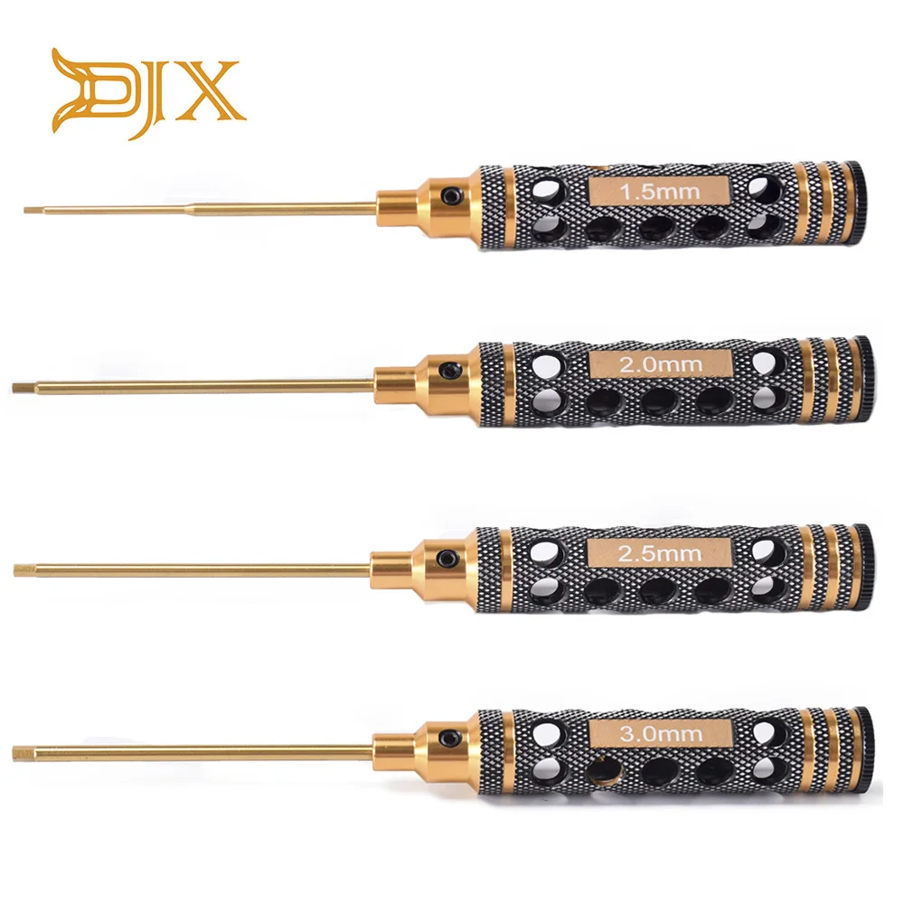 

DJX 4pcs Screwdriver Repair Tool set hex Screwdriver Tools for RC Car Parts Tool Kit
