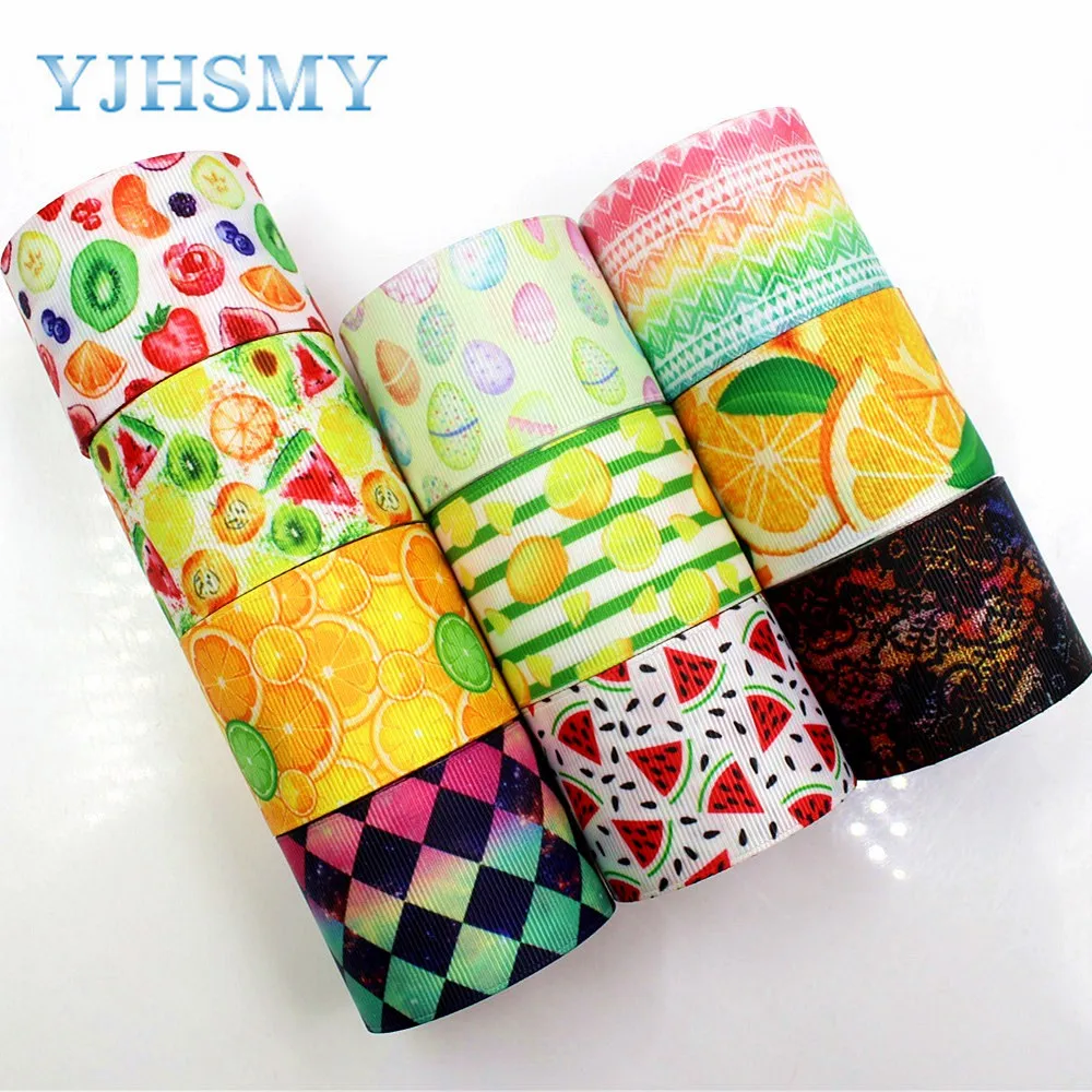 YJHSMY C-18111-145 10 ярдов 38 мм мультфильм печатных grosgrain ленты DIY ручной работы