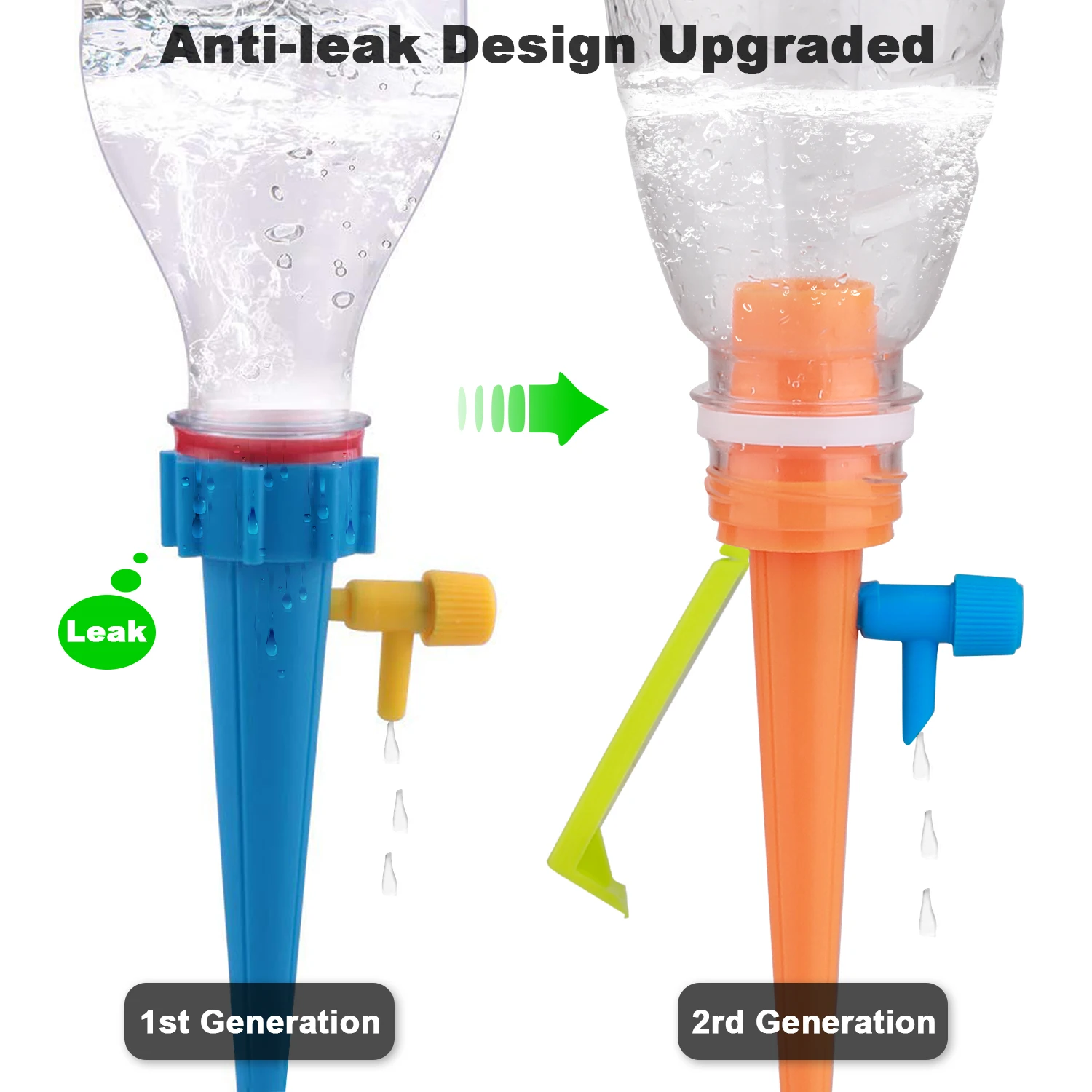12Pcs Stable Automatic Irrigation Watering Spike for Plants Flower Indoor Household Auto Drip Irrigation Watering System Waterer