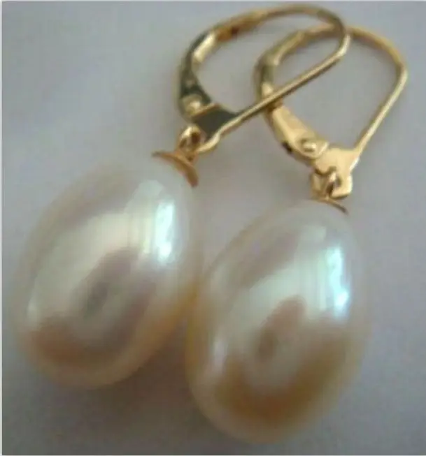 

12-13mm south sea white pearl earrings