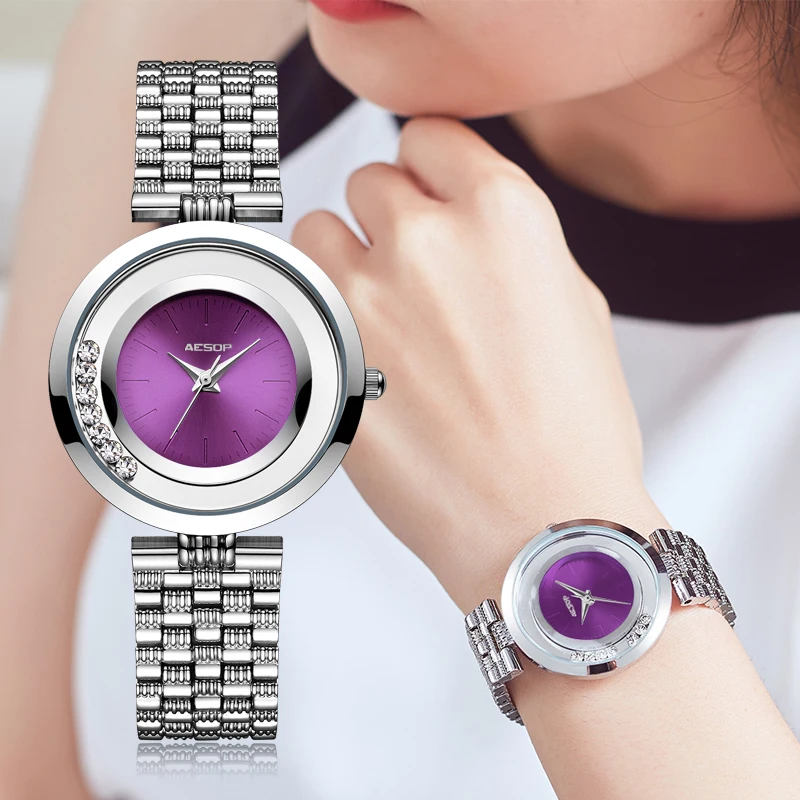 

AESOP Super Fashion Women Watch Quartz Wristwatch Simple Ultra Thin Ladies Clock Waterproof Relogio Feminino Montre Femme