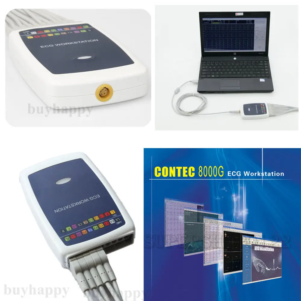

CONTEC8000G Multifunctional 12-Lead PC-ECG/EKG Workstation-System with software